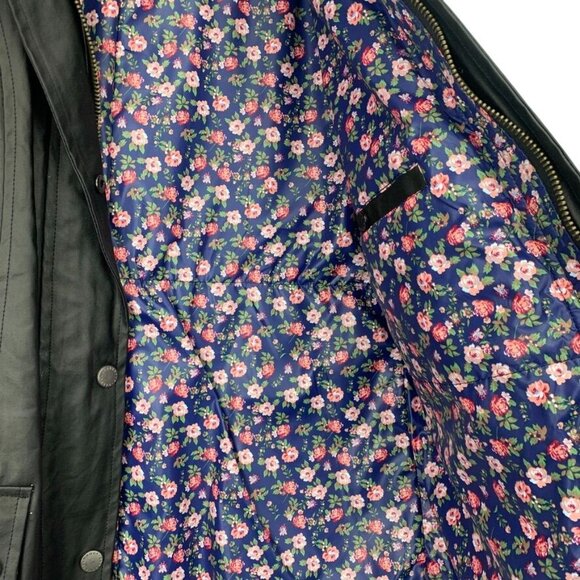 Barbour Womens Coated Black Jacket XL - Picture 3 of 4